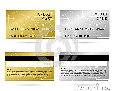 Modern credit card, business VIP card, member card Stock Photo