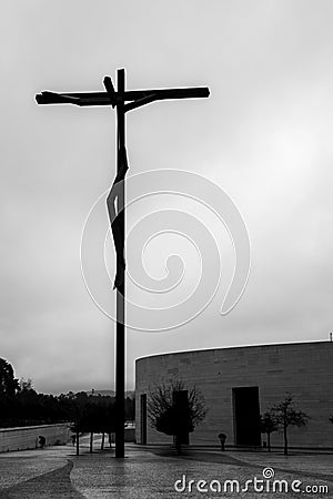 Modern Crucifixion Cross Editorial Stock Photo