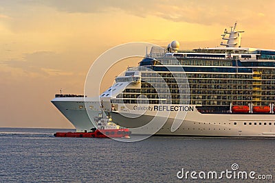 Modern cruise ship Editorial Stock Photo
