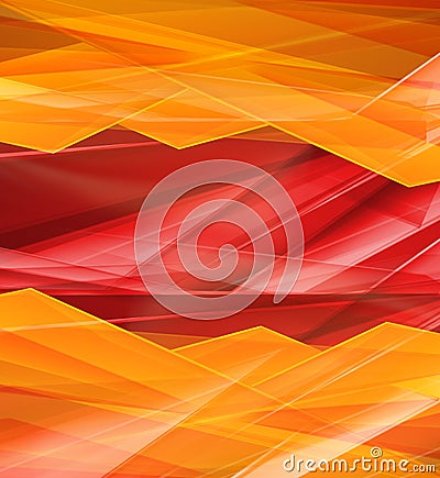 Modern Crystal red and yellow prism background Stock Photo