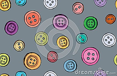 Button. Vector drawing Vector Illustration