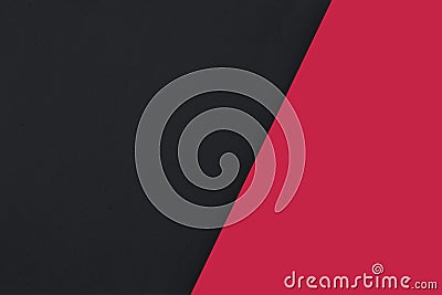 Modern 3d geometry shapes black lines with red borders on dark background. Luxurious bright red lines with metallic effect Stock Photo