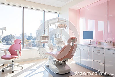 Modern dental cabinet Stock Photo