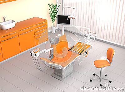 Modern dental office interior Stock Photo