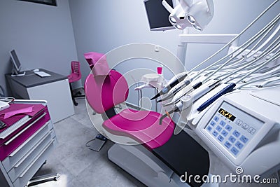 Modern dental practice. Place for text or logo. Stock Photo