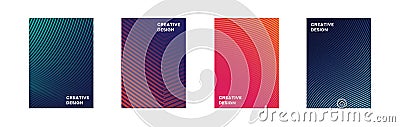 Modern Design Background For Cover, Flyer, Banner, Poster. Cool Gradient. Stock Photo