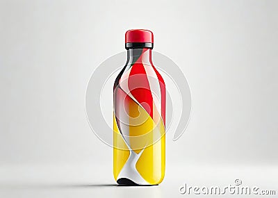 modern design of futuristic water bottle. Generative AI Stock Photo