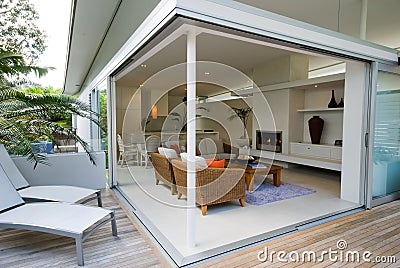 Modern, designer home Stock Photo