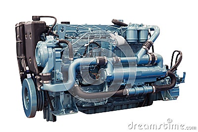 Diesel Engine Stock Photo