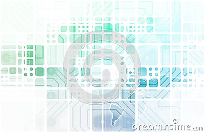 Modern Digital Economy Stock Photo