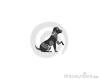 Modern Dog Sitter Logo Icon Design Vector Illustration