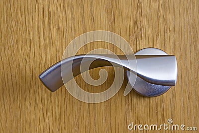 Modern door handle Stock Photo