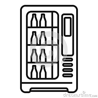 Modern drinking machine icon outline vector. Cooling vessel Stock Photo