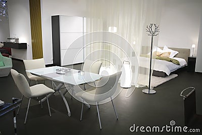 Modern dwelling studio Stock Photo