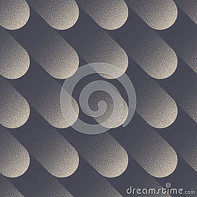Modern Dynamic Oblique Structure Seamless Pattern Vector Dot Work Abstraction Vector Illustration