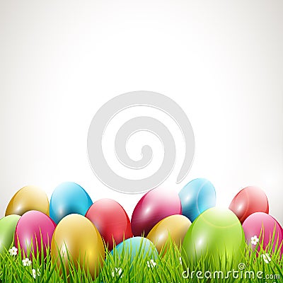 Modern Easter background Vector Illustration