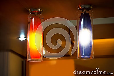 Modern electric lamp Stock Photo