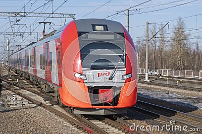 Modern electric train ES2G-144 