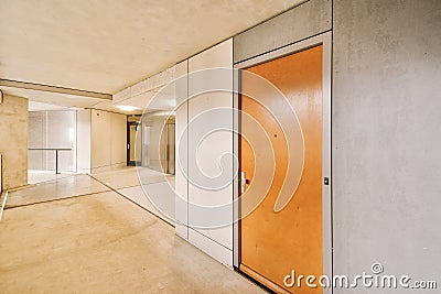 Modern elevator in apartment building hall Stock Photo