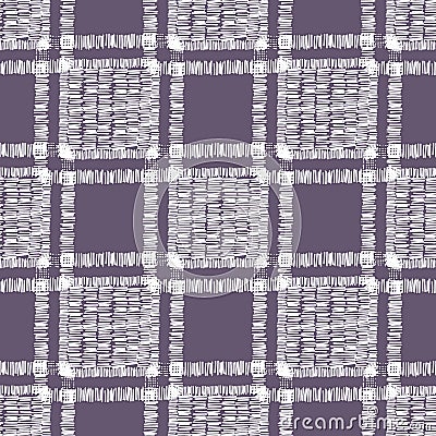 Modern embroidery geometric tile seamless pattern. Patchwork ornament Cartoon Illustration