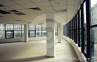 Modern empty business office space Stock Photo