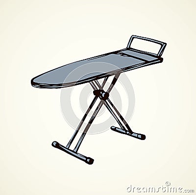 Ironing board. Vector drawing Vector Illustration