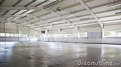 Modern empty warehouse Stock Photo