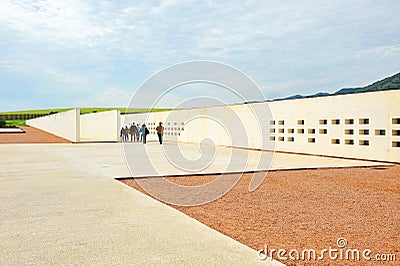 Modern entrance to Medina Azahara in Cordoba, Spain Editorial Stock Photo