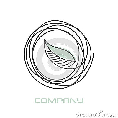 Modern eyelash logo. Vector illustration. Vector Illustration