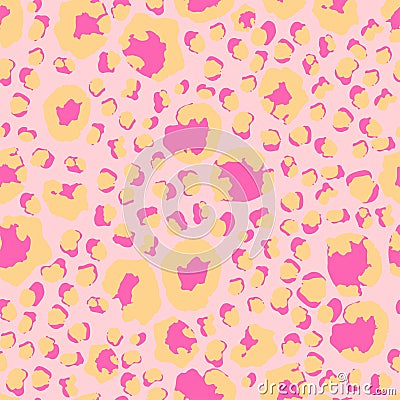 Modern Fabric Texture, Wild Fur Repeat Pattern. Trendy Animal Skin Fashion Pattern. Vector Illustration