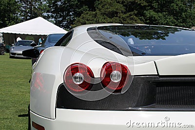 Modern ferrari twin tail lamps Editorial Stock Photo