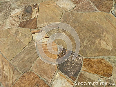 Modern Flagstone Mosaic Tiled Texture Ornamental Background Stock Photo