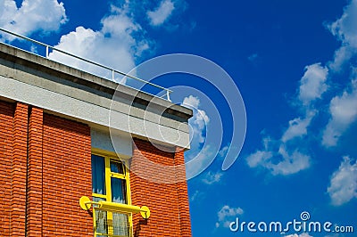 The modern flat roof Stock Photo