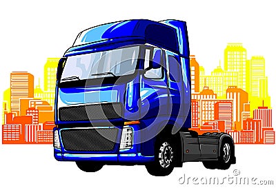 Modern Flat Urban Vehicle vector Illustration Logo - Gas Tank Truck Vector Illustration