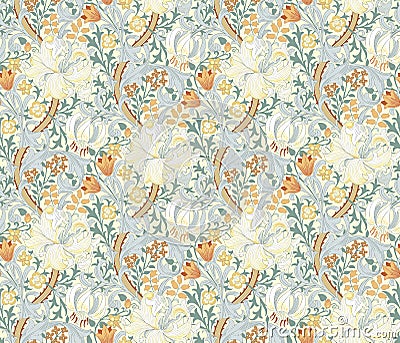 Modern floral seamless pattern for your design. Vector Illustration