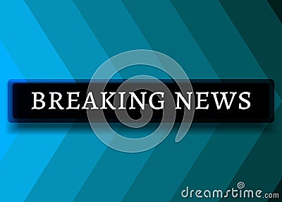 Modern futuristic breaking news template Vector Illustration