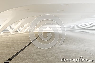 Modern futuristic empty abstract interior Stock Photo