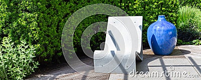 Modern garden furninture Stock Photo