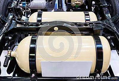 Modern gas tank Stock Photo