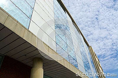Modern Generic office building. Cloud reflections Stock Photo
