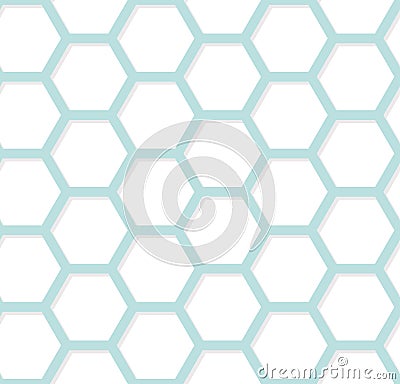 Modern geometric hexagonal background. Vector abstract simple pa Vector Illustration