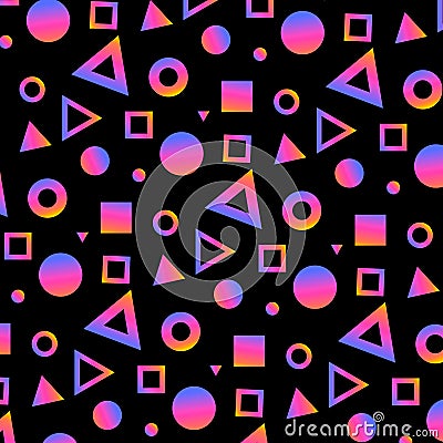 Modern geometric pattern. Cool colorful backgrounds. Vector Illustration