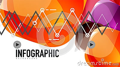 Modern geometric presentation background Vector Illustration