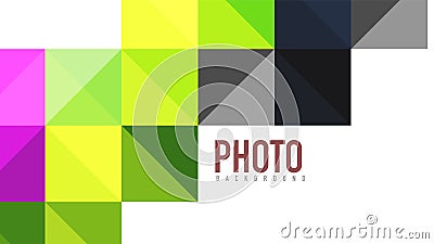 Modern geometric presentation background Vector Illustration