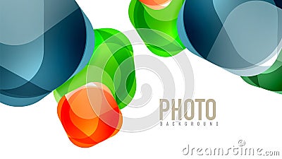 Modern geometric presentation background Vector Illustration