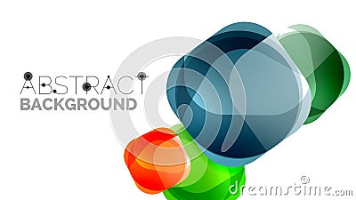 Modern geometric presentation background Vector Illustration