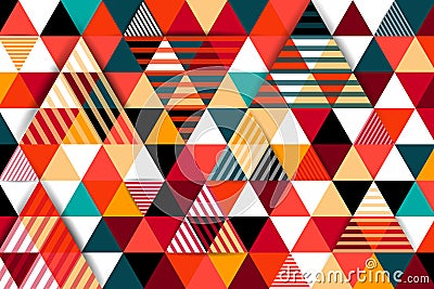 Modern geometric shapes background Vector Illustration