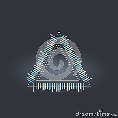 Modern geometric triangle background. Abstract technology vector illustration Vector Illustration