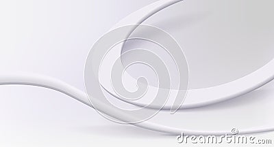 Modern geometrical wallpaper with round lines. Vector Illustration