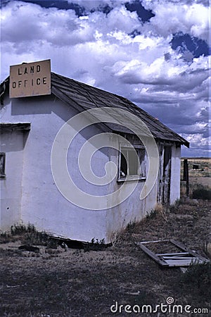 Modern ghost town in Wyoming Editorial Stock Photo